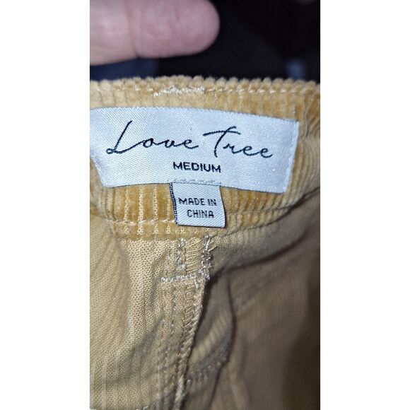 A Love Tree Mini Skirt Corduroy Zip Front Stretchy Academia 60's Vibe Hippie M - Picture 9 of 11